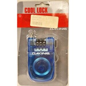 Dakine Cool Lock Blue Retractable Cable 3-Digit Combination Ski Snowboard NOS